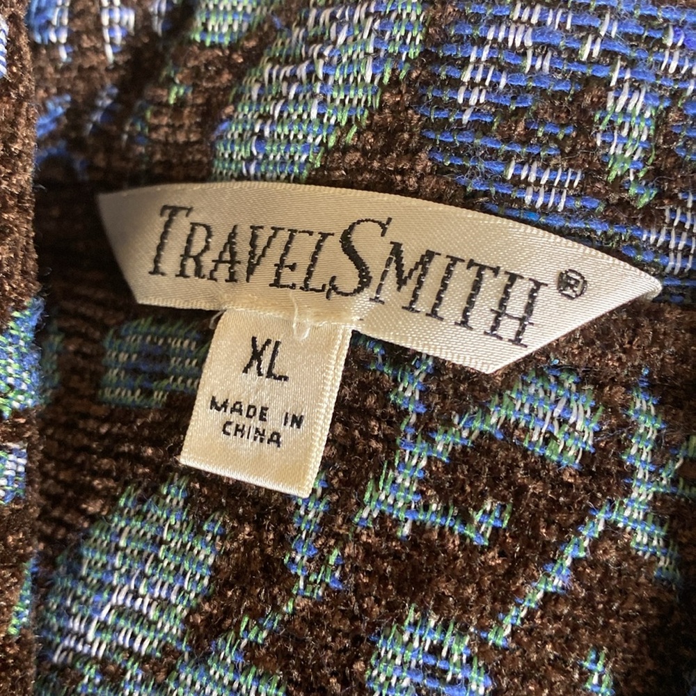 Travel Smith Folk Art Patchwork Floral Lined Jacket
Size XL - Picture 6 of 7